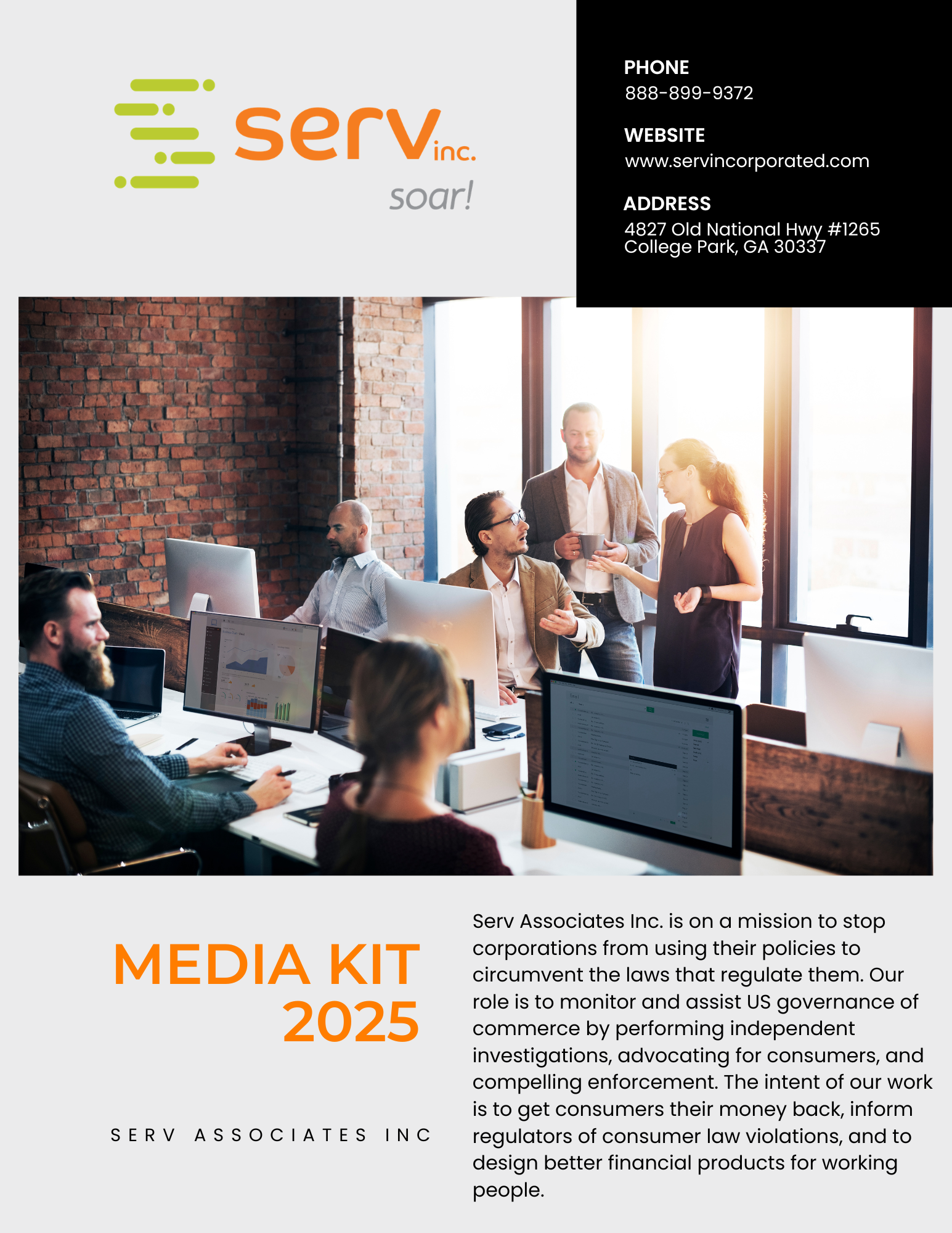 Media Kit Page 1 — Cover