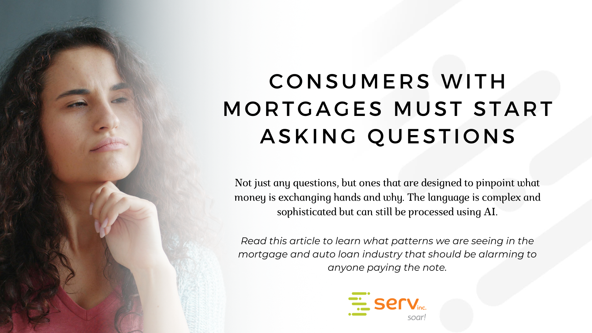 Featured Corporate Critic newsletter article: Consumers With Mortgages Must Start Asking Questions